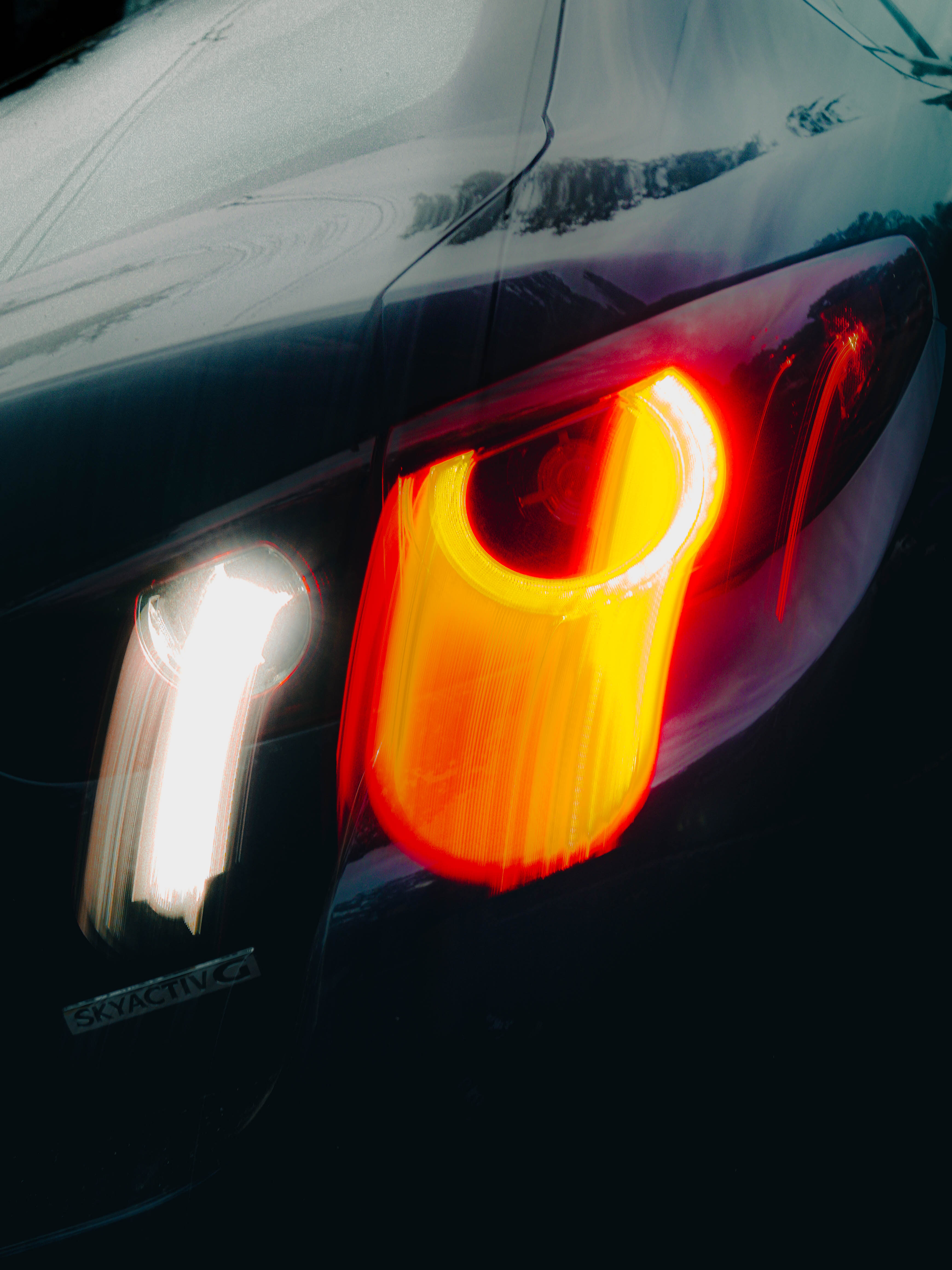 Vertical action frame with atmospheric color